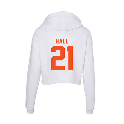 UTRGV - NCAA Women's Basketball : mataya hall - Women's Crop Fleece Hoodie-1