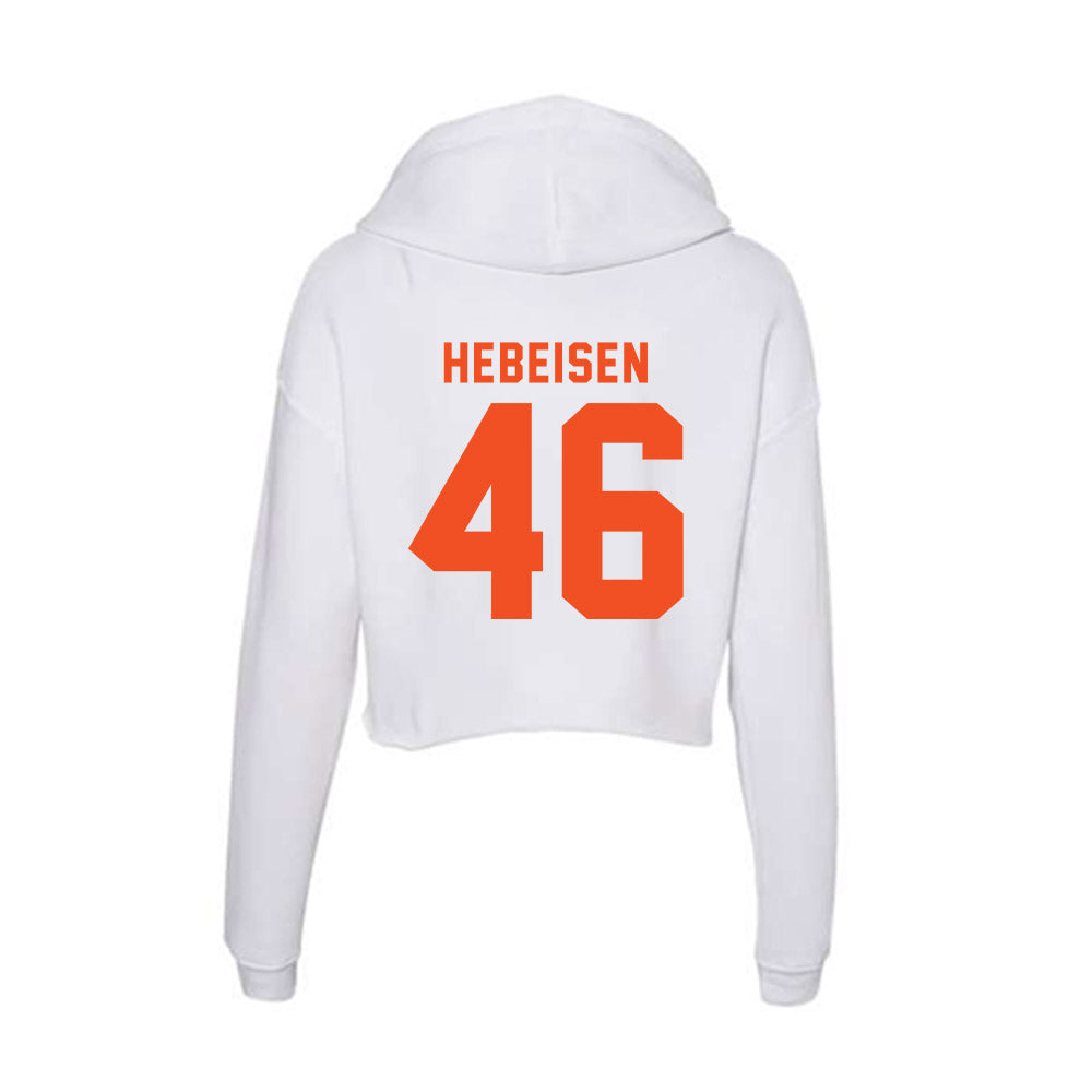 UTRGV - NCAA Football : Dax Hebeisen - Women's Crop Fleece Hoodie-1