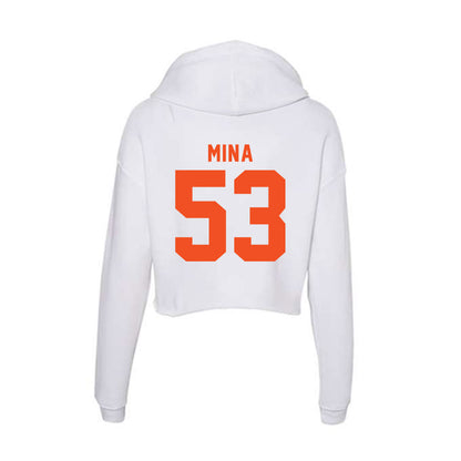 UTRGV - NCAA Football : Tamunotekena Mina - Women's Crop Fleece Hoodie-1
