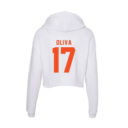 UTRGV - NCAA Baseball : Steven Oliva - Women's Crop Fleece Hoodie-1