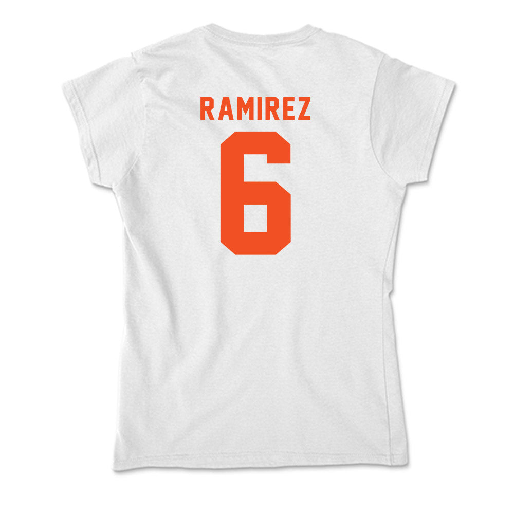 UTRGV - NCAA Men's Basketball : Luis Ramirez - Soft Style Women’s T-Shirt-1
