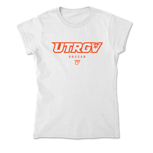 UTRGV - NCAA Women's Soccer : Londyn Johnson - Soft Style Women’s T-Shirt-0