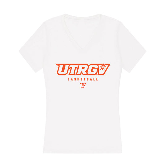 UTRGV - NCAA Men's Basketball : Luis Ramirez - Women's V-Neck T-Shirt-0