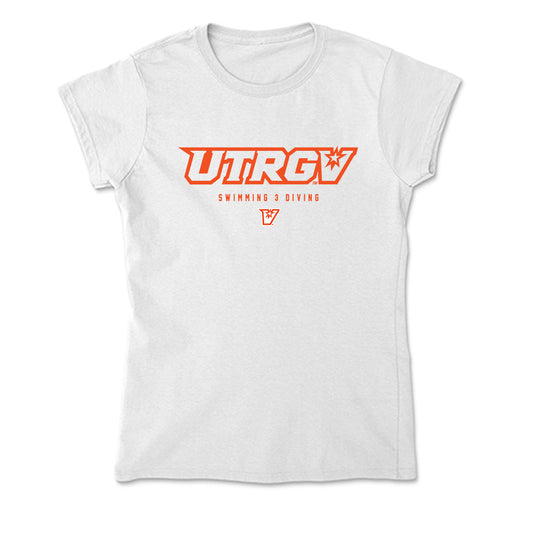 UTRGV - NCAA Women's Swimming & Diving : Marina Johnson - Soft Style Women’s T-Shirt-0
