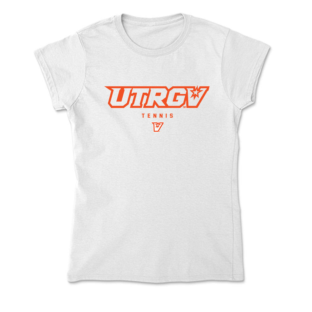 UTRGV - NCAA Men's Tennis : Showtime Leh - Soft Style Women’s T-Shirt-0