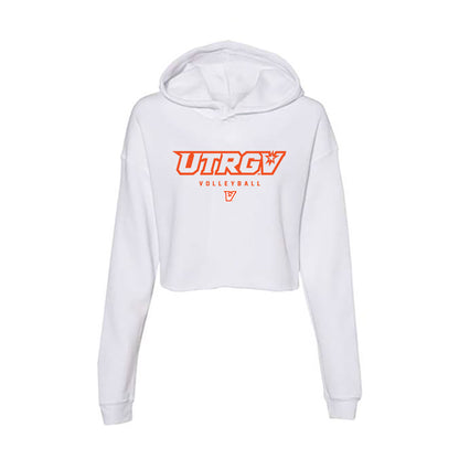 UTRGV - NCAA Women's Volleyball : Jasmyn Walker - Women's Crop Fleece Hooded Sweatshirt-0