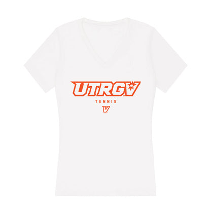 UTRGV - NCAA Men's Tennis : Showtime Leh - Women's V-Neck T-Shirt-0