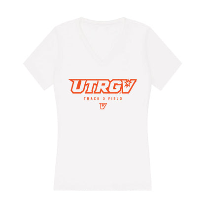 UTRGV - NCAA Women's Track & Field : Aniya Heckstall - Women's V-Neck T-Shirt-0