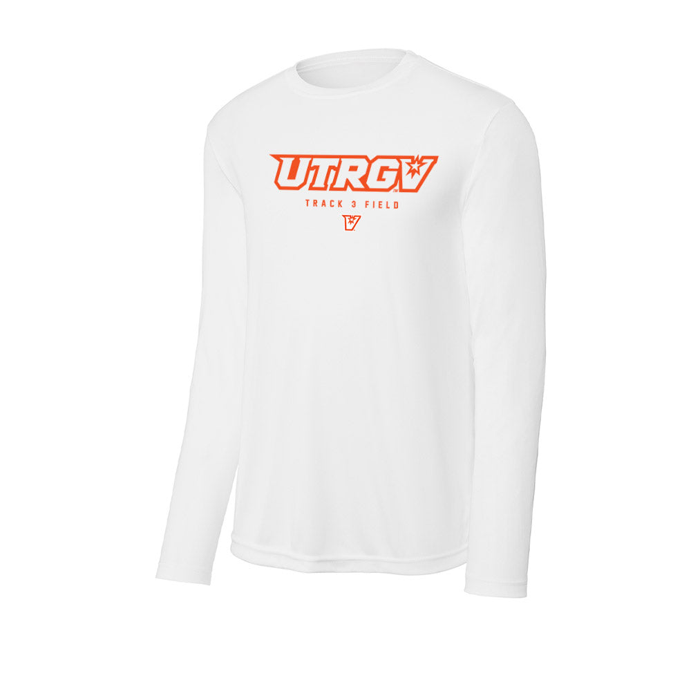 UTRGV - NCAA Women's Track & Field : Trina Hubert - Activewear Long Sleeve T-Shirt-0