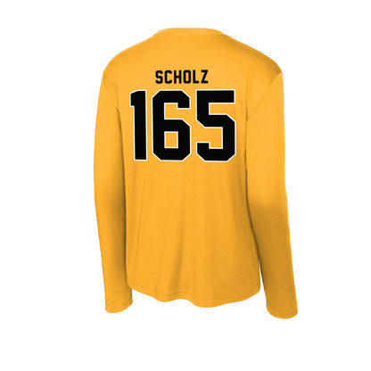 App State - NCAA Wrestling : Luke Scholz - Activewear Long Sleeve T-Shirt-1