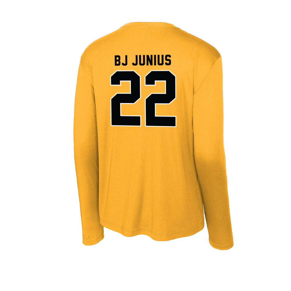 App State - NCAA Football : Bryant "BJ" Junius - Activewear Long Sleeve T-Shirt-1