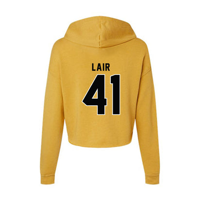 App State - NCAA Football : Luke Lair - Women's Crop Fleece Hoodie-1