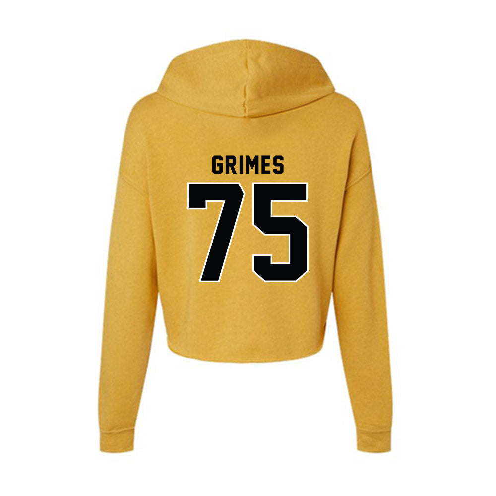 App State - NCAA Football : Greydon Grimes - Women's Crop Fleece Hooded Sweatshirt-1