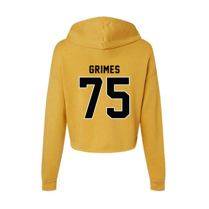 App State - NCAA Football : Greydon Grimes - Women's Crop Fleece Hooded Sweatshirt-1