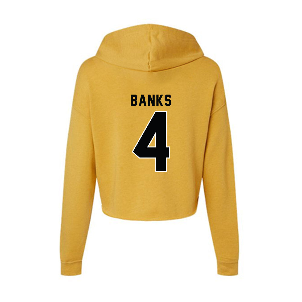 App State - NCAA Men's Basketball : Eren Banks - Women's Crop Fleece Hoodie-1