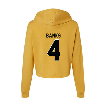 App State - NCAA Men's Basketball : Eren Banks - Women's Crop Fleece Hoodie-1