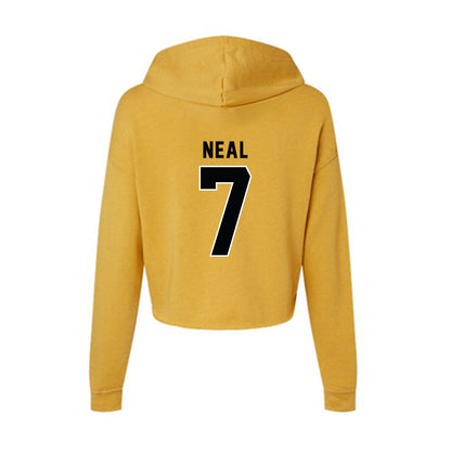 App State - NCAA Men's Basketball : Ted Neal - Women's Crop Fleece Hoodie-1