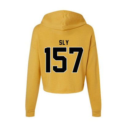 App State - NCAA Wrestling : Bentley Sly - Women's Crop Fleece Hoodie-1