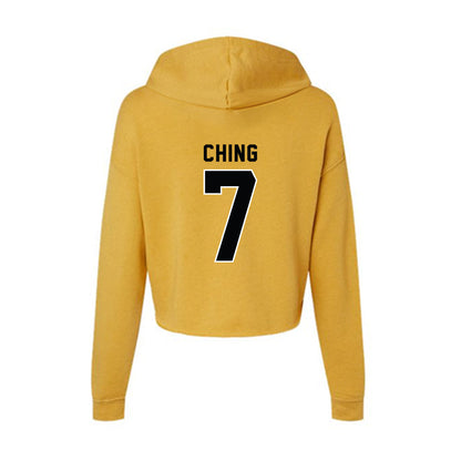 App State - NCAA Softball : Emilie Ching - Women's Crop Fleece Hoodie-1