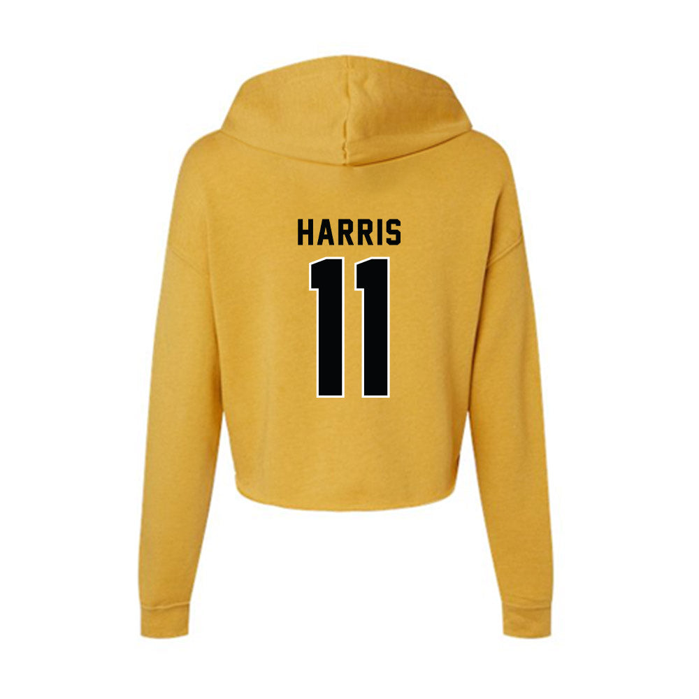 App State - NCAA Football : Jordan Harris - Women's Crop Fleece Hoodie-1