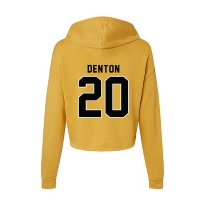 App State - NCAA Baseball : Colton Denton - Women's Crop Fleece Hoodie-1