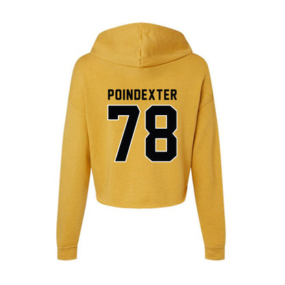 App State - NCAA Football : Tyriq Poindexter - Women's Crop Fleece Hoodie-1