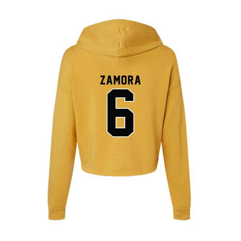 App State - NCAA Baseball : Joseph Zamora - Women's Crop Fleece Hoodie-1