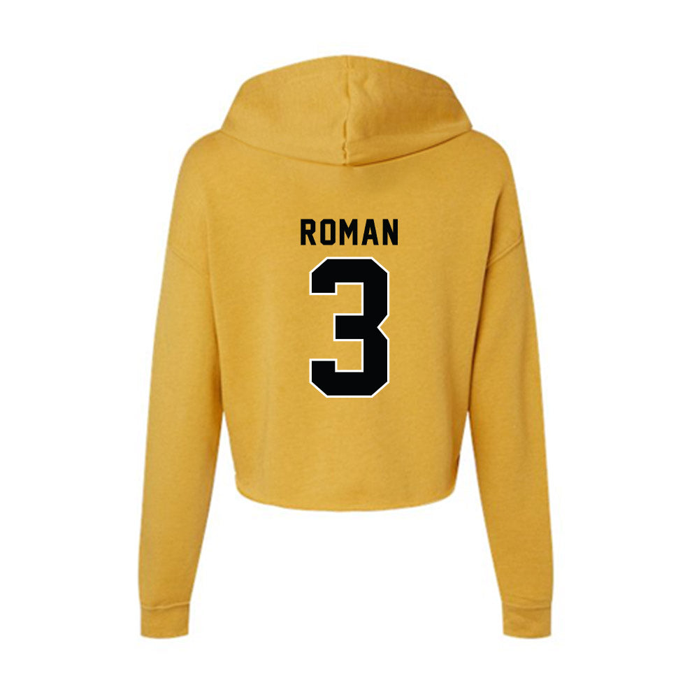 App State - NCAA Women's Basketball : Isa Roman - Women's Crop Fleece Hoodie-1