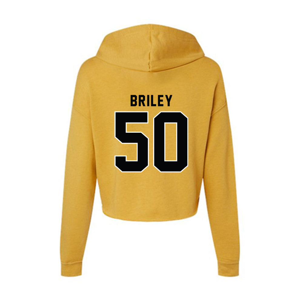 App State - NCAA Football : Jackson Briley - Women's Crop Fleece Hoodie-1
