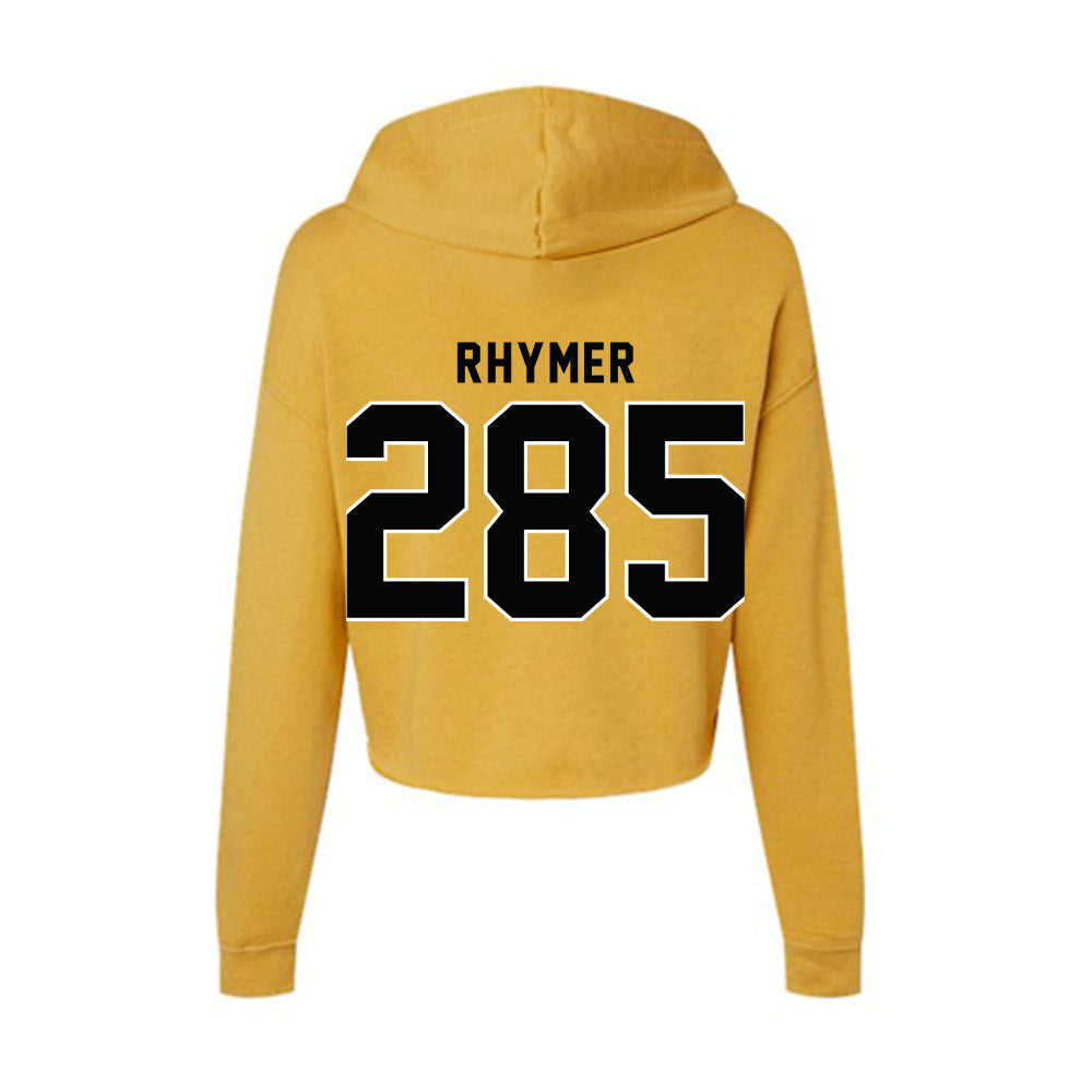 App State - NCAA Wrestling : Avery Rhymer - Women's Crop Fleece Hoodie-1
