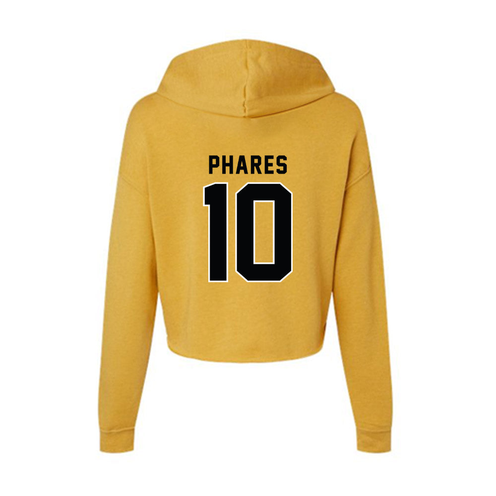App State - NCAA Football : Colton Phares - Women's Crop Fleece Hooded Sweatshirt-1