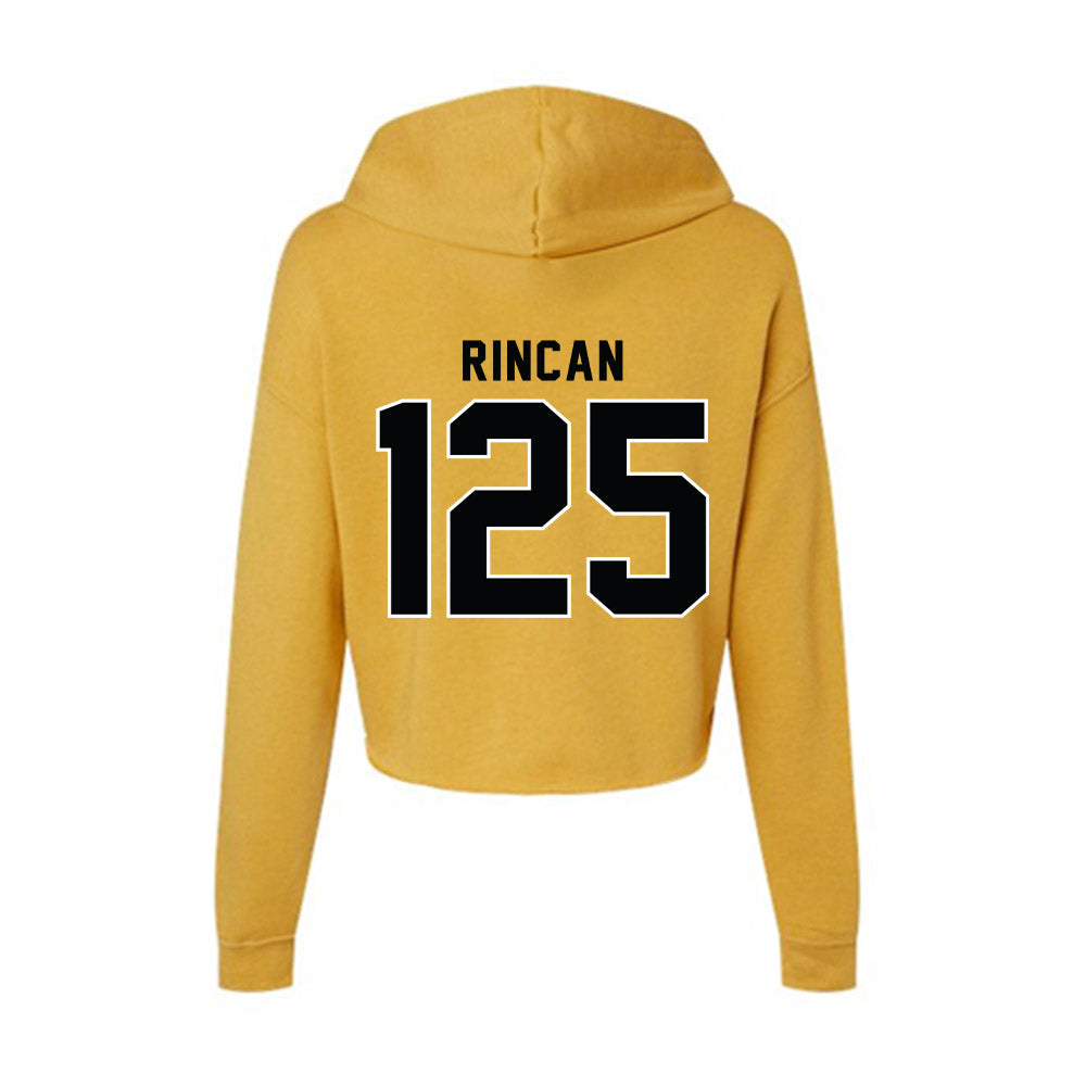 App State - NCAA Wrestling : Peter Rincan - Women's Crop Fleece Hoodie-1