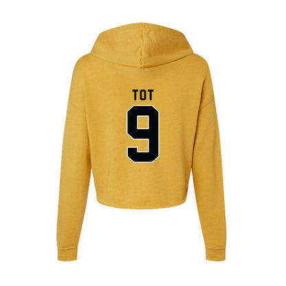 App State - NCAA Men's Basketball : Jalen Tot - Women's Crop Fleece Hoodie-1