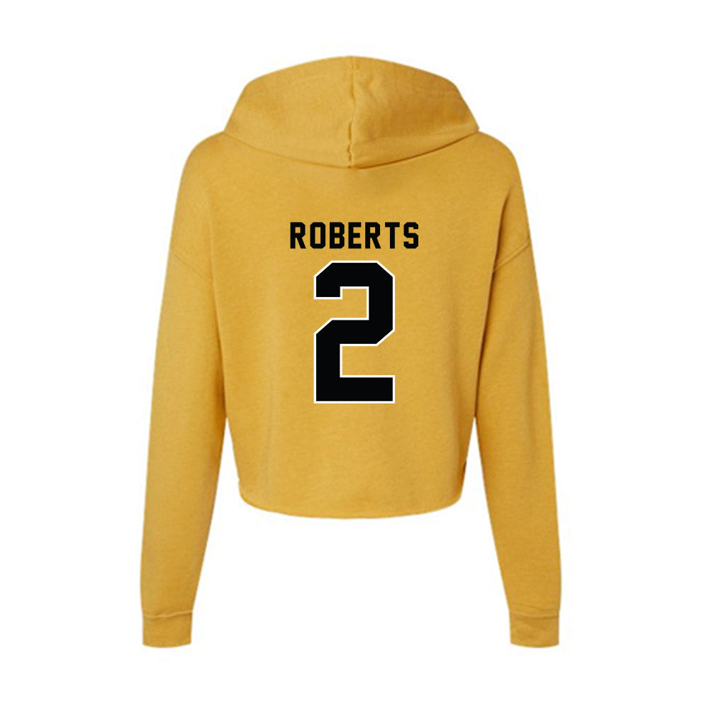 App State - NCAA Football : Kanye Roberts - Women's Crop Fleece Hoodie-1