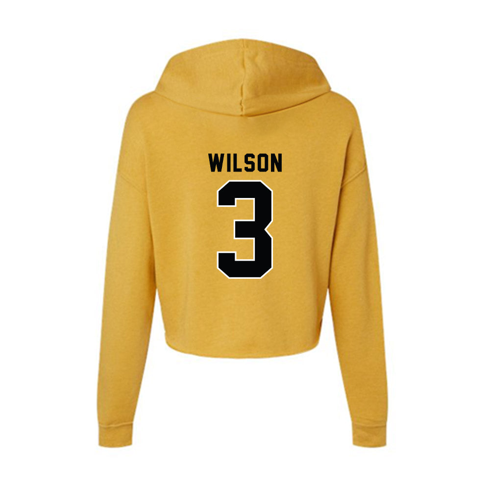 App State - NCAA Men's Basketball : Luke Wilson - Women's Crop Fleece Hoodie-1