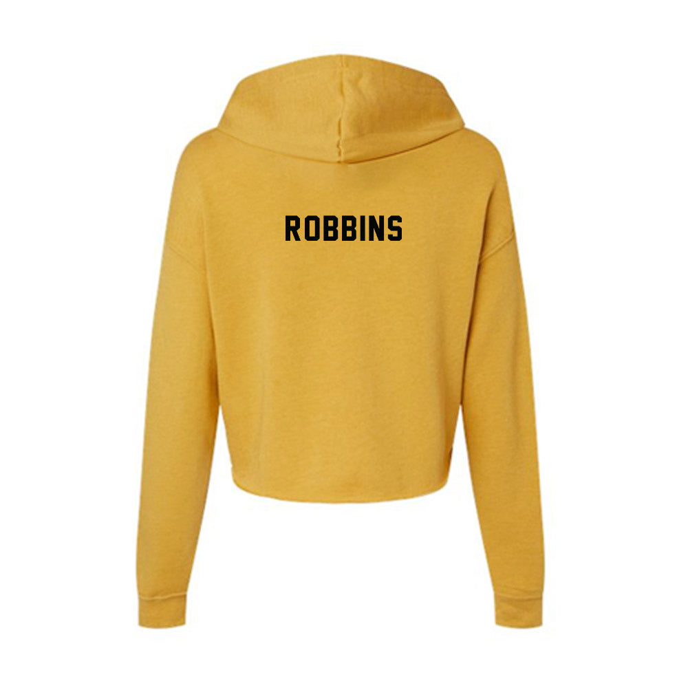 App State - NCAA Men's Track & Field : Brenden Robbins - Women's Crop Fleece Hoodie-1