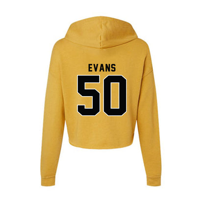 App State - NCAA Football : Eisa Evans - Women's Crop Fleece Hoodie-1