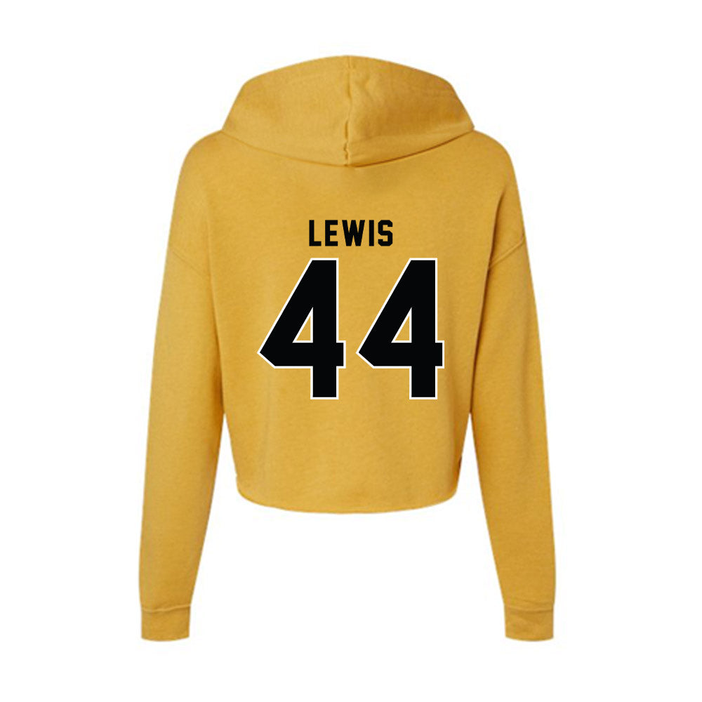 App State - NCAA Football : Manny Lewis - Women's Crop Fleece Hoodie-1