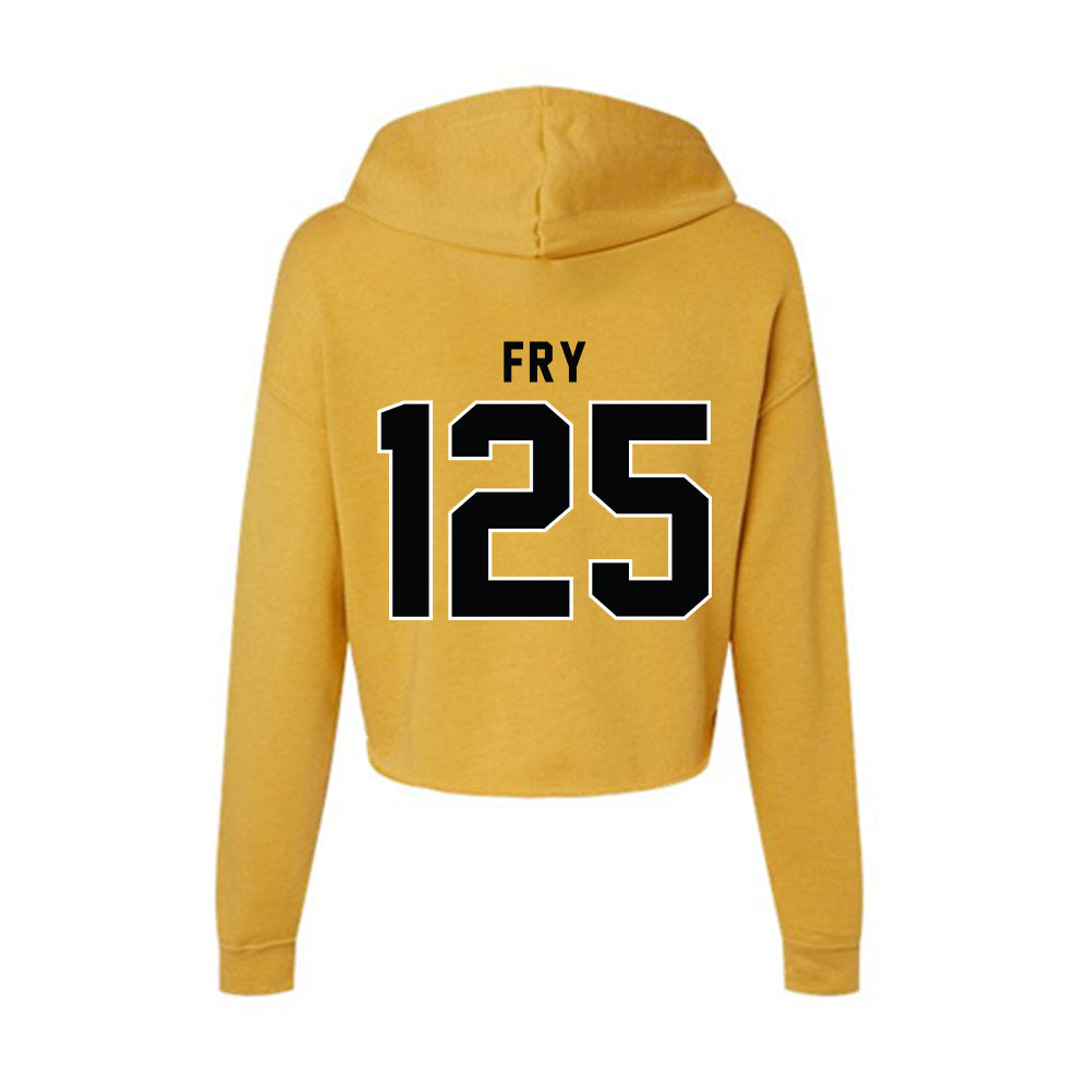 App State - NCAA Wrestling : Eamon Fry - Women's Crop Fleece Hoodie-1