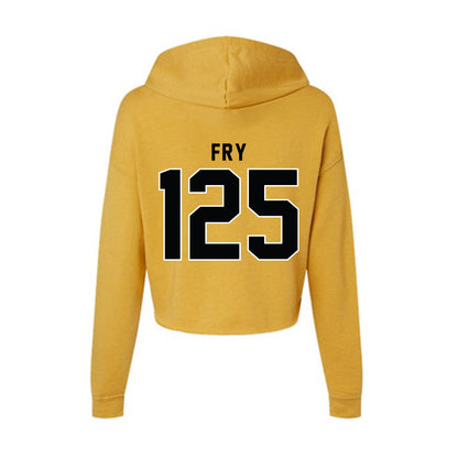 App State - NCAA Wrestling : Eamon Fry - Women's Crop Fleece Hoodie-1