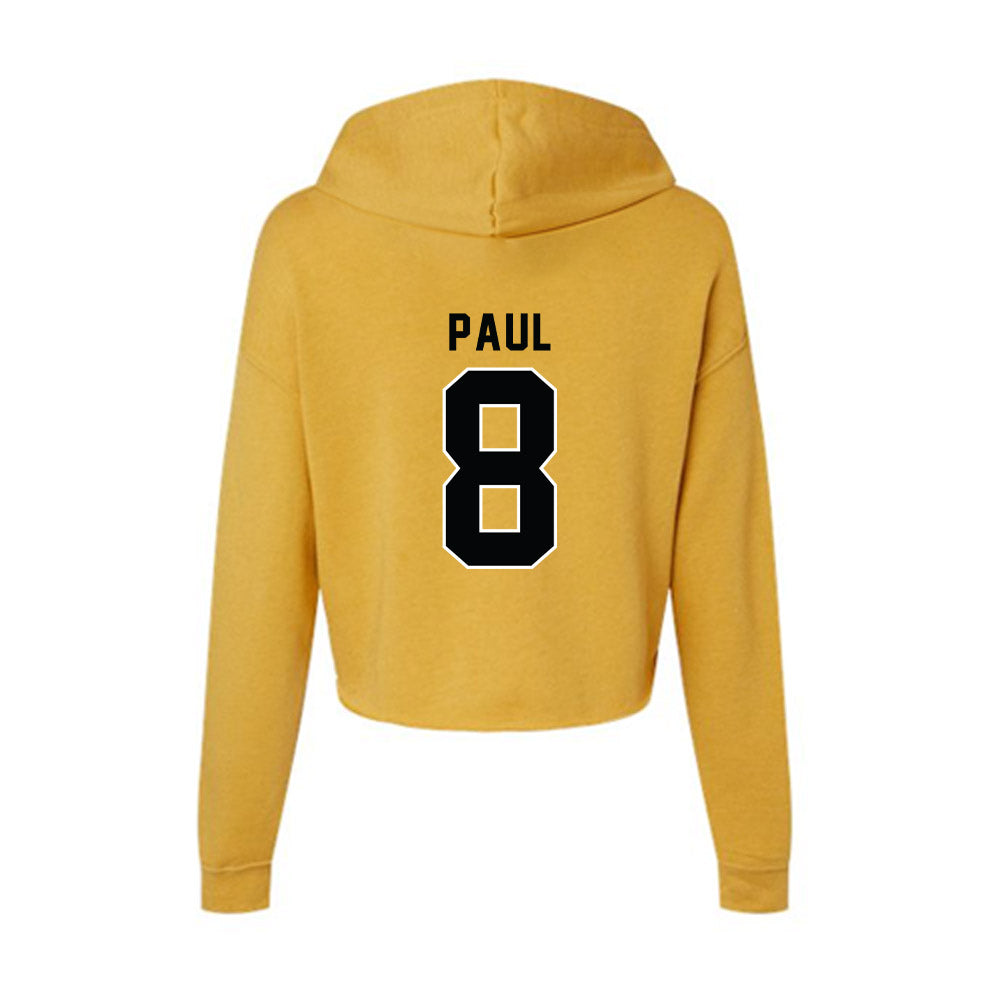 App State - NCAA Football : Kabran Paul - Women's Crop Fleece Hoodie-1
