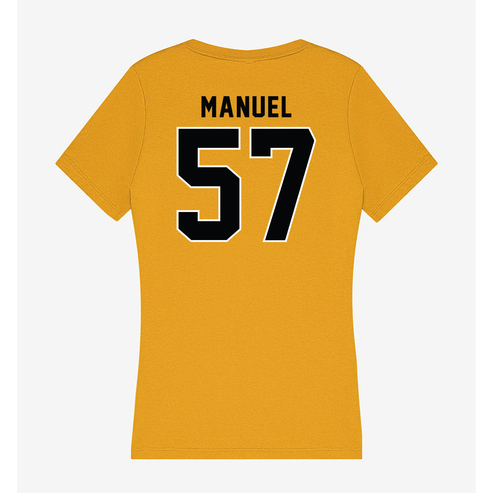 App State - NCAA Football : Devon Manuel - Women's V-Neck T-Shirt-1