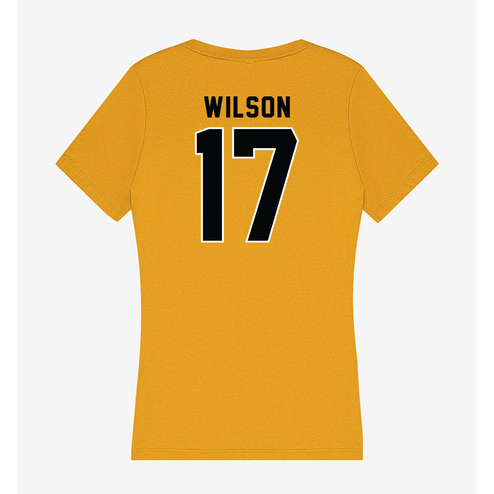 App State - NCAA Football : DaRon Wilson - Women's V-Neck T-Shirt-1