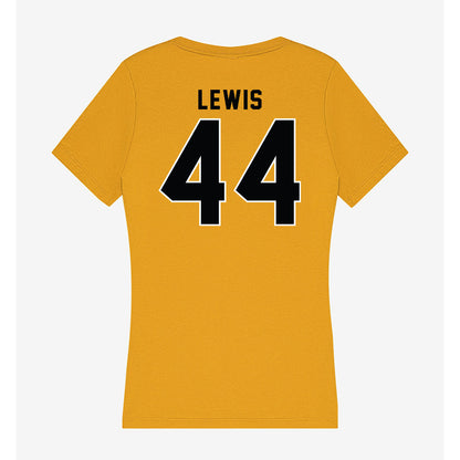 App State - NCAA Football : Manny Lewis - Women's V-Neck T-Shirt-1