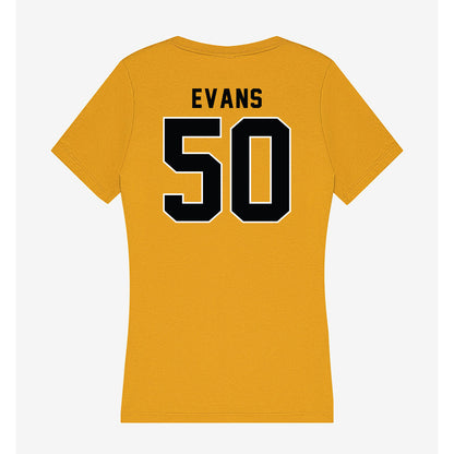 App State - NCAA Football : Eisa Evans - Women's V-Neck T-Shirt-1