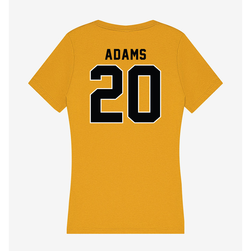 App State - NCAA Football : Eric Adams - Women's V-Neck T-Shirt-1