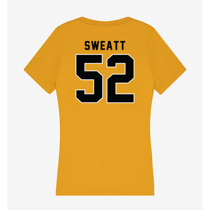 App State - NCAA Football : Cayden Sweatt - Women's V-Neck T-Shirt-1
