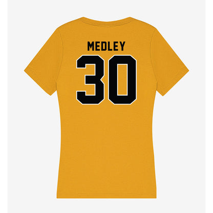App State - NCAA Football : Dorrian Medley - Women's V-Neck T-Shirt-1
