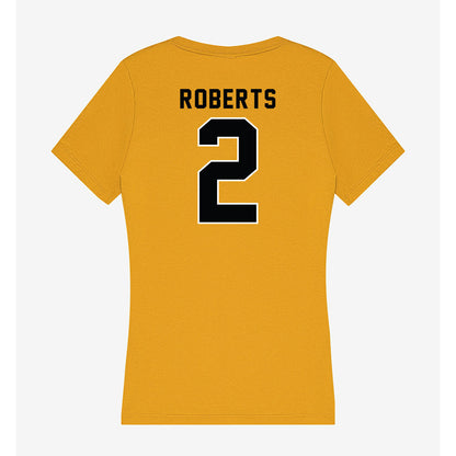 App State - NCAA Football : Kanye Roberts - Women's V-Neck T-Shirt-1
