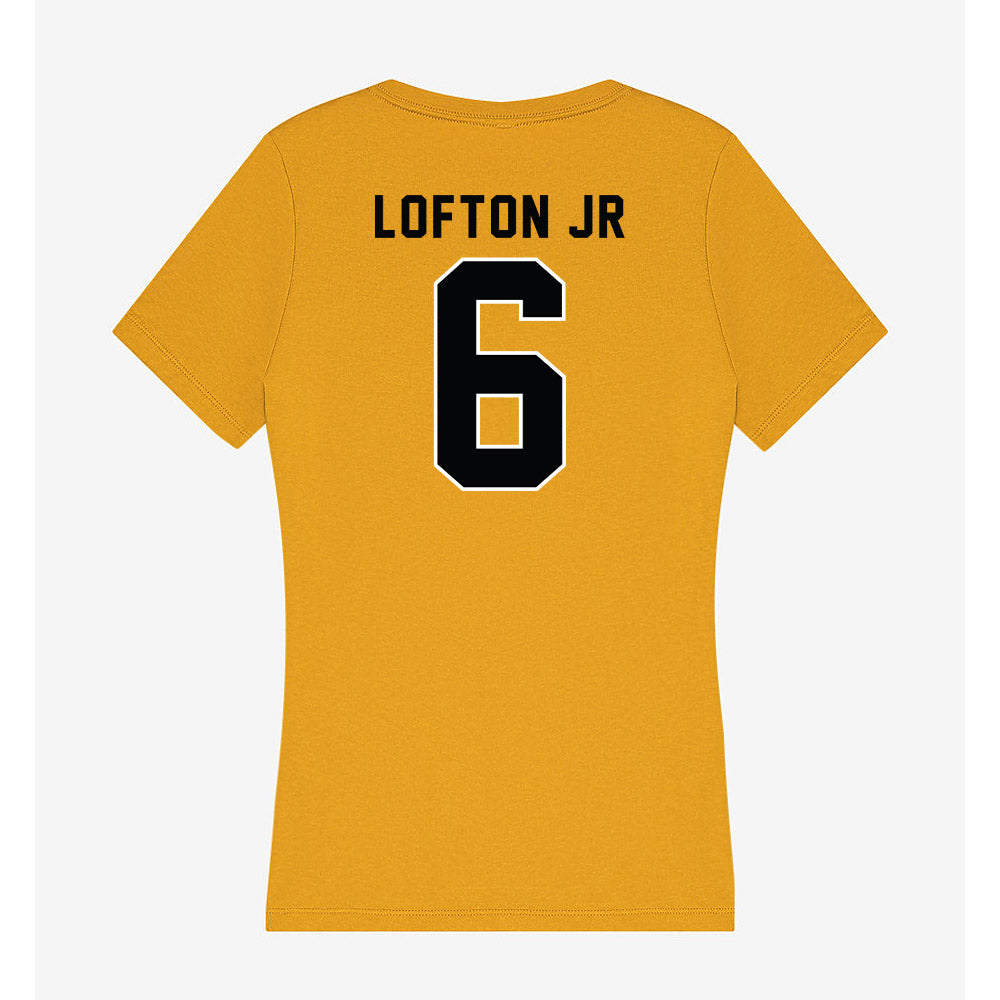App State - NCAA Football : Christopher Lofton jr - Women's V-Neck T-Shirt-1